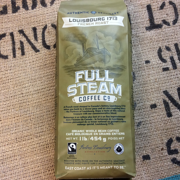 Full Steam Louisbourg 1713 - French Roast (WHOLE BEAN)